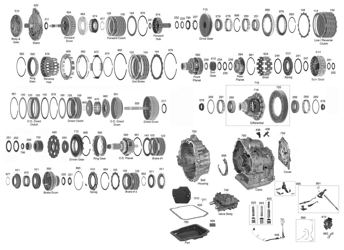 Vista Transmission Parts U150 U150 Automatic Parts